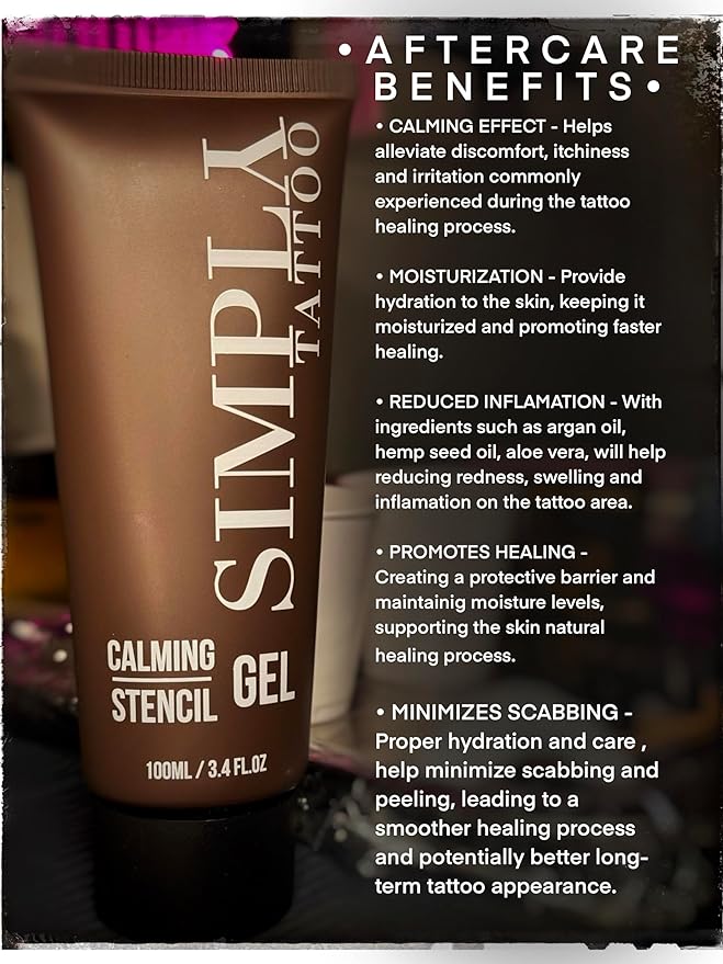 Soothing Gel and Moisturizer for New(Fresh) Tattoo 100ML/3.4FL.OZ