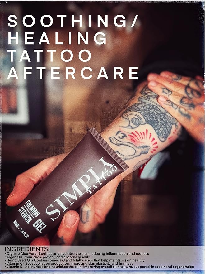 Soothing Gel and Moisturizer for New(Fresh) Tattoo 100ML/3.4FL.OZ