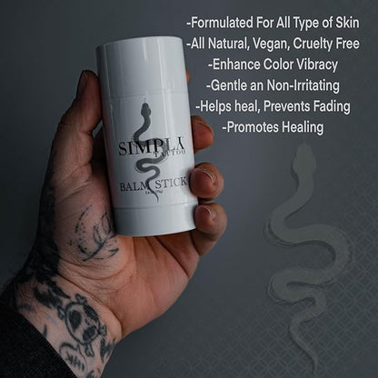 Tattoo Balm Stick For Healed Tattoos Color Enhancement